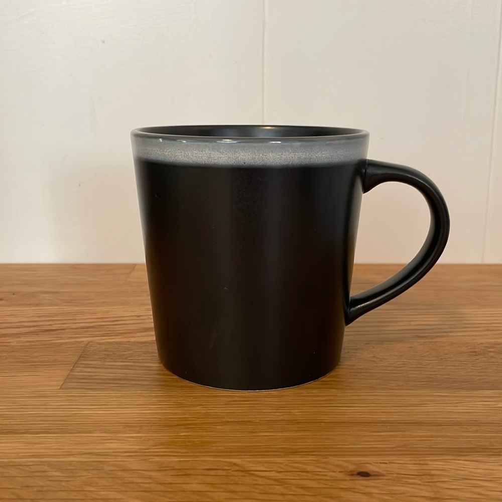 2009 Starbucks Mug - Slate Gray w/ Light Accented Rim
